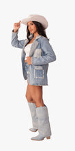 Load image into Gallery viewer, Denim and Pearls Jacket