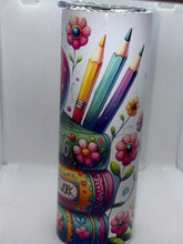 Load image into Gallery viewer, . “Teaching is Heart Work” Skinny Tumbler