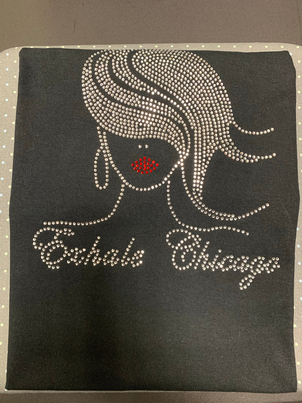 Exhale Chicago V Neck Graphic T