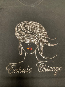 Exhale Chicago Graphic T Curvy Size