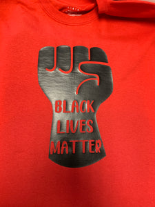 Red & Black Lives Matter T-Shirt