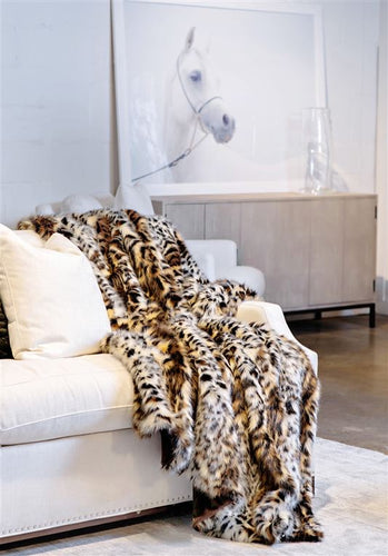 LIMITED EDITION OCELOT FAUX FUR THROWS